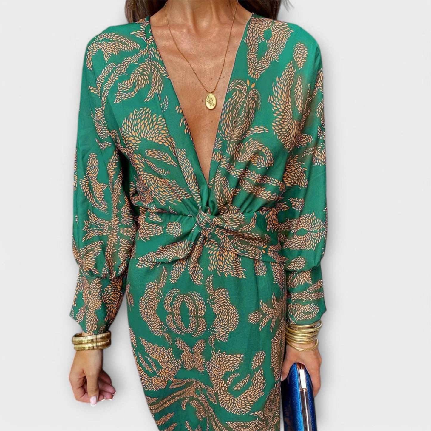 Oriana – Elegant Long-Sleeve Dress