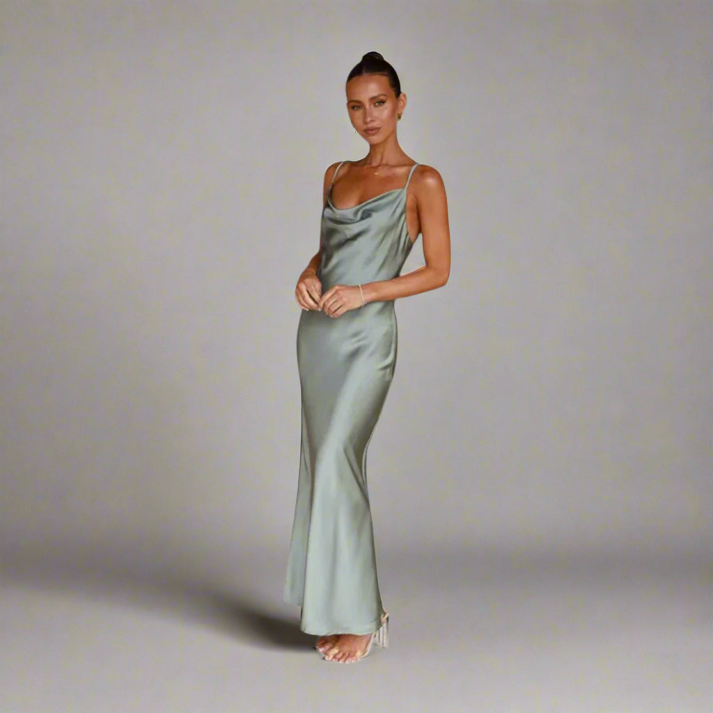 Claudia | Elegant Satin Dress for Special Moments