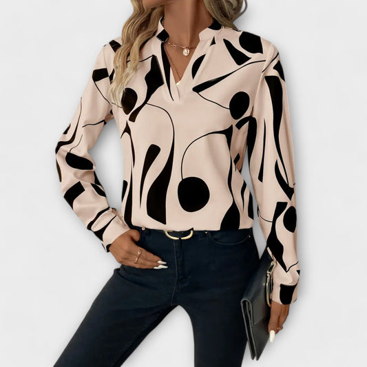Celine | Blouse with Geo Design