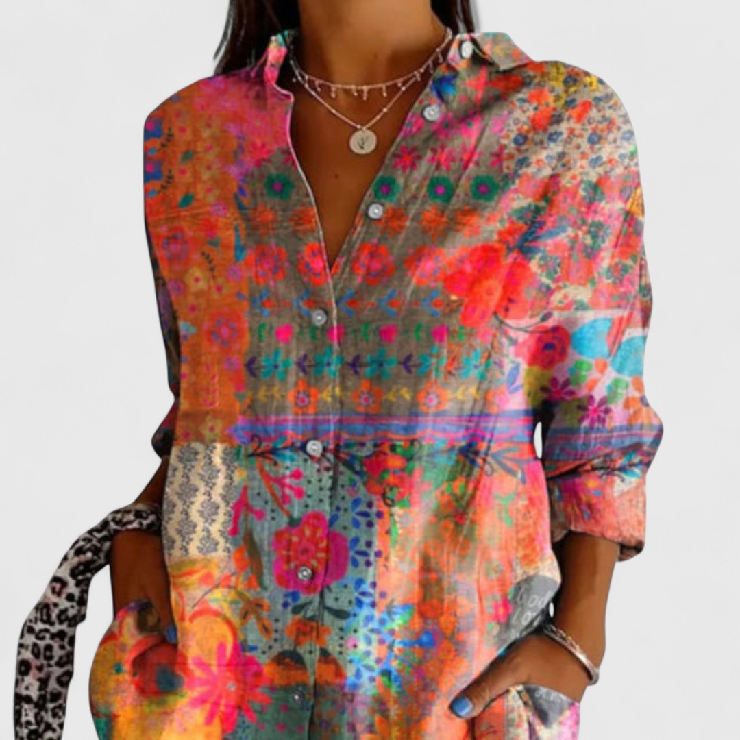 Francesca | Floral Blouse for Spring