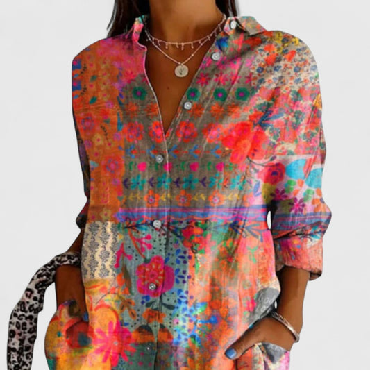 Francesca | Floral Blouse for Spring