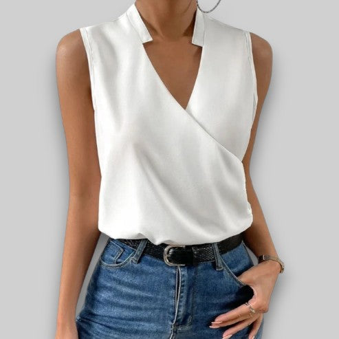 Elina | Soft V-Neck Summer Top for Women