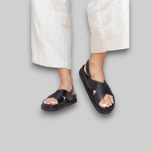 Capri | Classic Black Summer Sandal