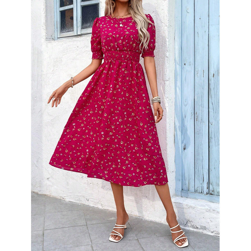Red with Small Flowers / 2XL