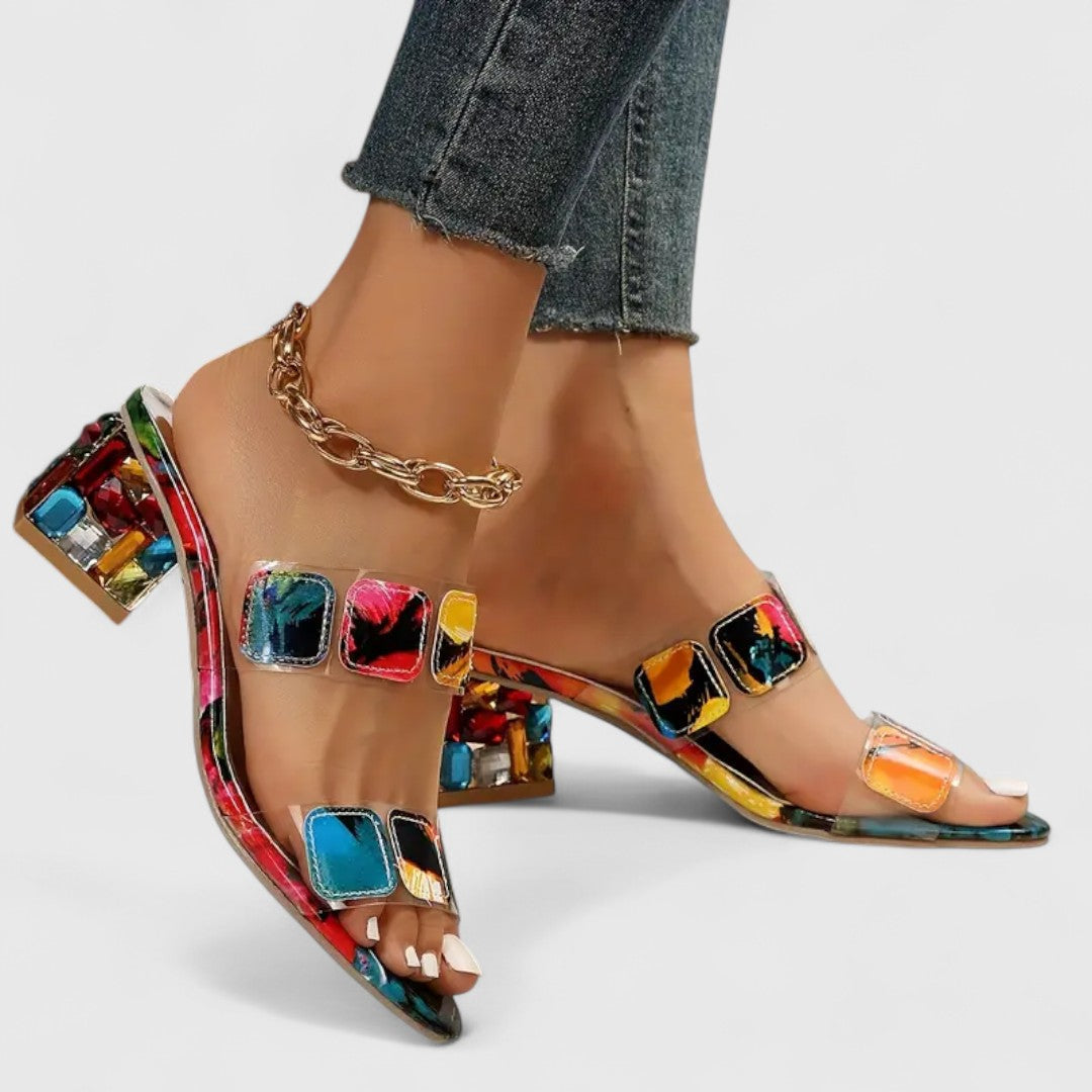 Donna | Colorful Double Buckle Sandals